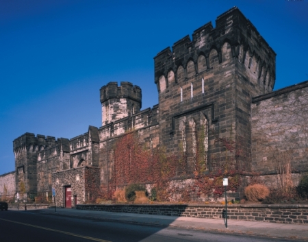 Daytime facade of Eastern State Penitentiary