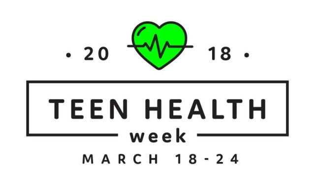 Official logo for Teen Health Week 2018